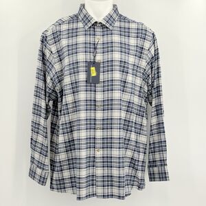 Hart Schaffner Marx Button Up Down Flannel Shirt Mens XXL Plaid Office Work Fall